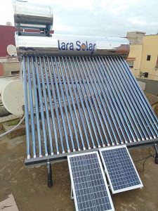chauffe eau solaire 200 l à tubes en verre sous vide